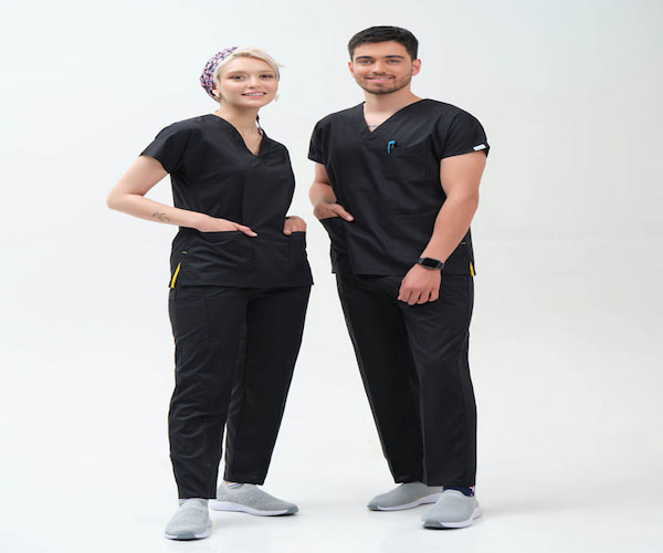 تصویر 1 از فروش گان پزشکی مشکی + قیمت خرید به صرفه